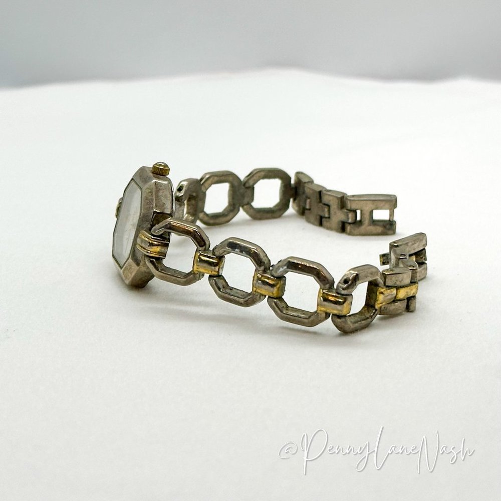 Polini Two Tone Quartz Clip Watch - Picture 3 of 6